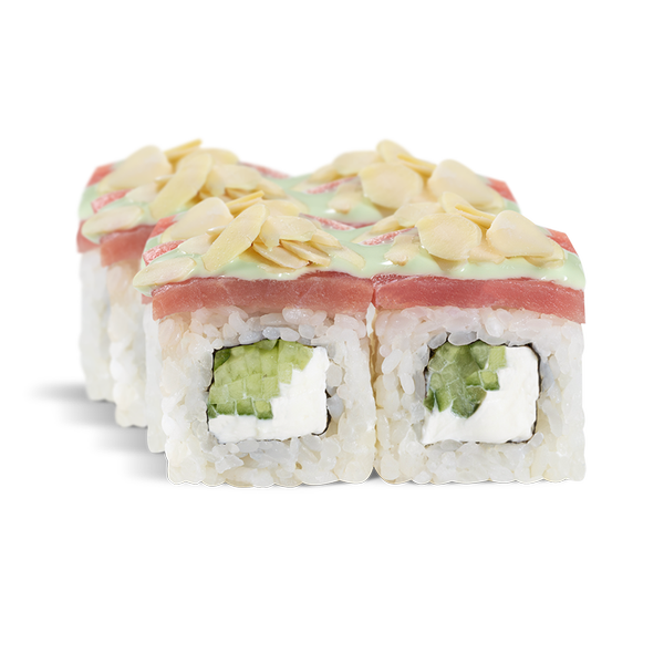 ролл С тунцом и миндалём