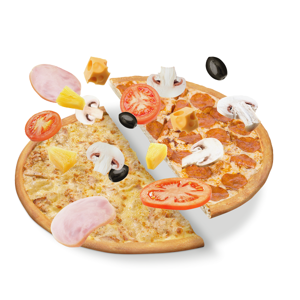 Пицца из половинок (с премиум)