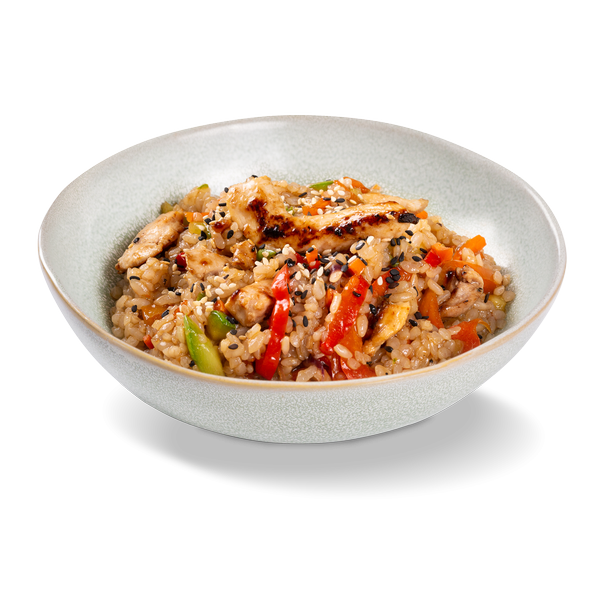 рис С курицей и овощами