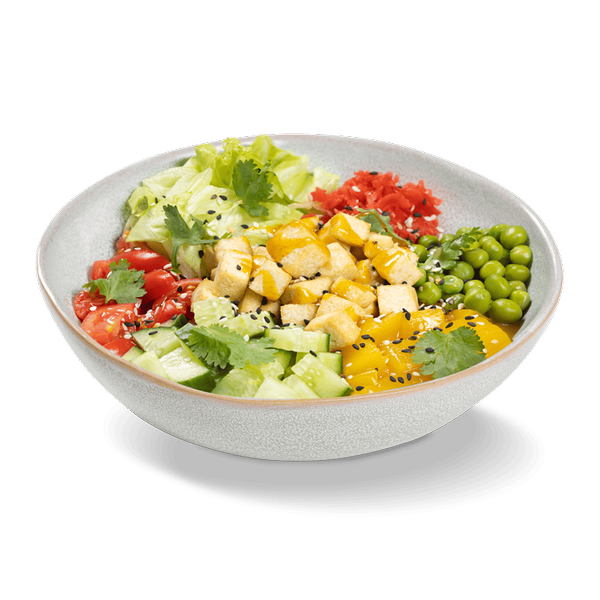 Поке с тофу и манго