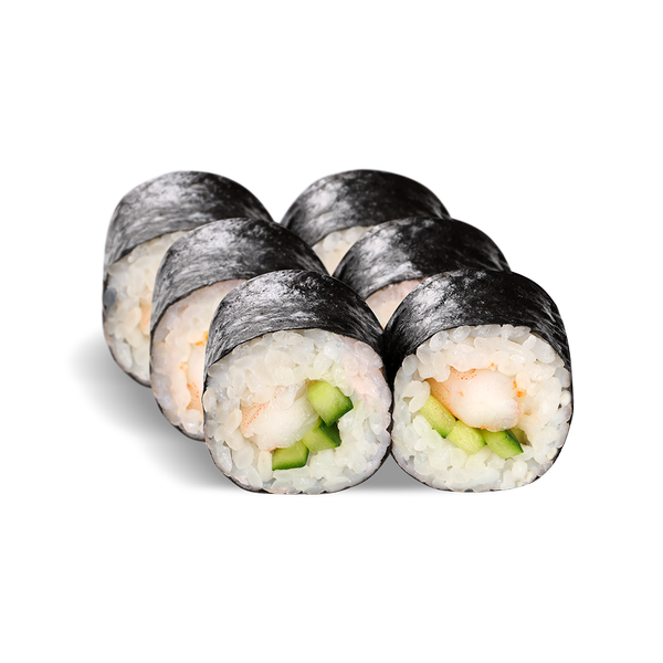 ролл С креветкой и огурцом