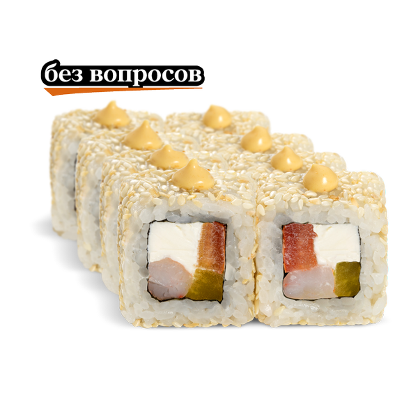 Сырная креветка с манго