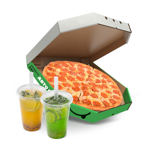 Пицца 40 см + 2 бабл-лимонада