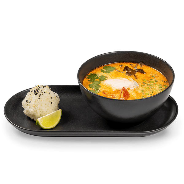 суп Том ям кай с курицей и шиитаке