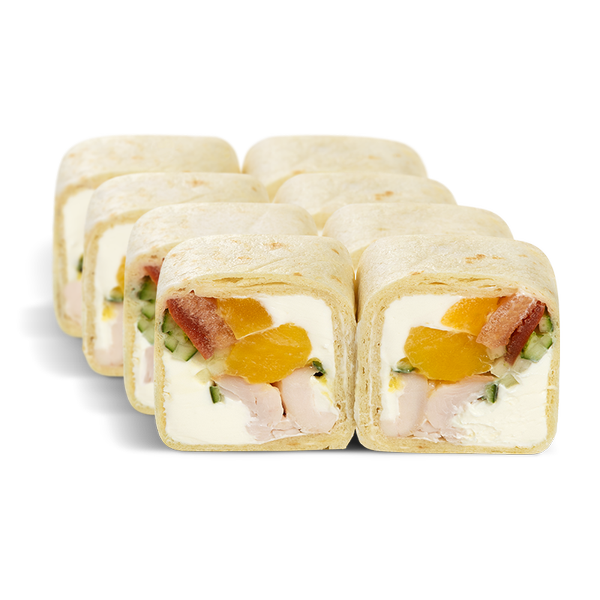 ролл В тортилье с курицей и манго