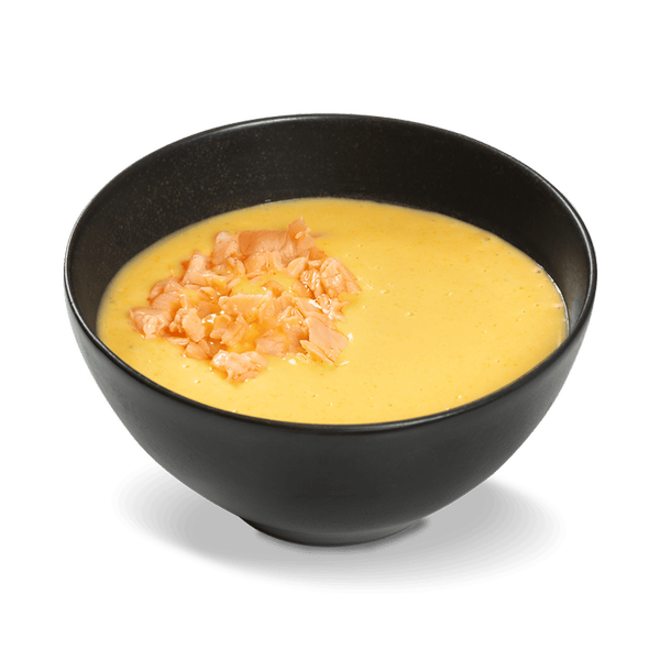 крем-суп Сырный с лососем