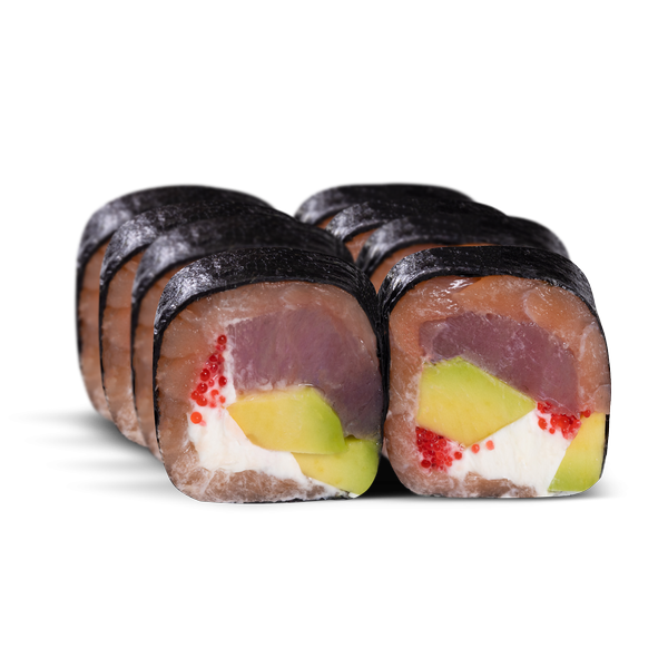 сашими ролл С лососем и тунцом