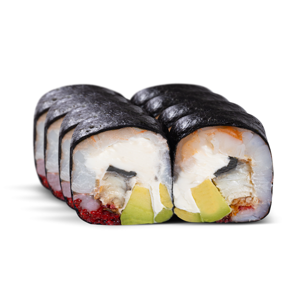 сашими ролл С креветкой и угрём