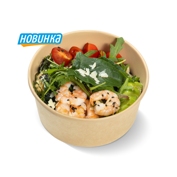 Поке с креветкой без авокадо