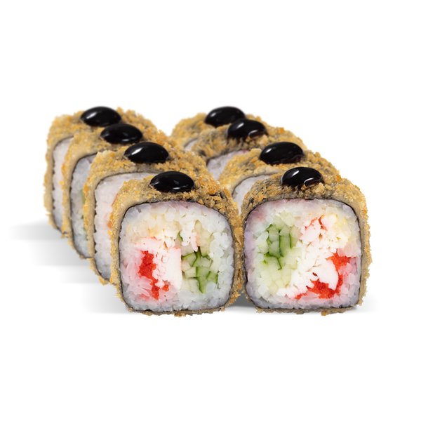 ролл Калифорния темпура без авокадо (кляр)